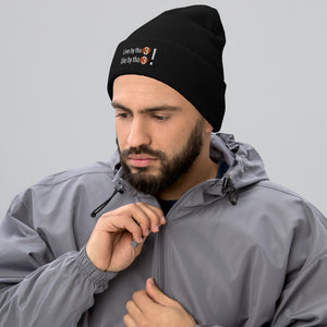 Live by th 3: Black Cuffed Beanie