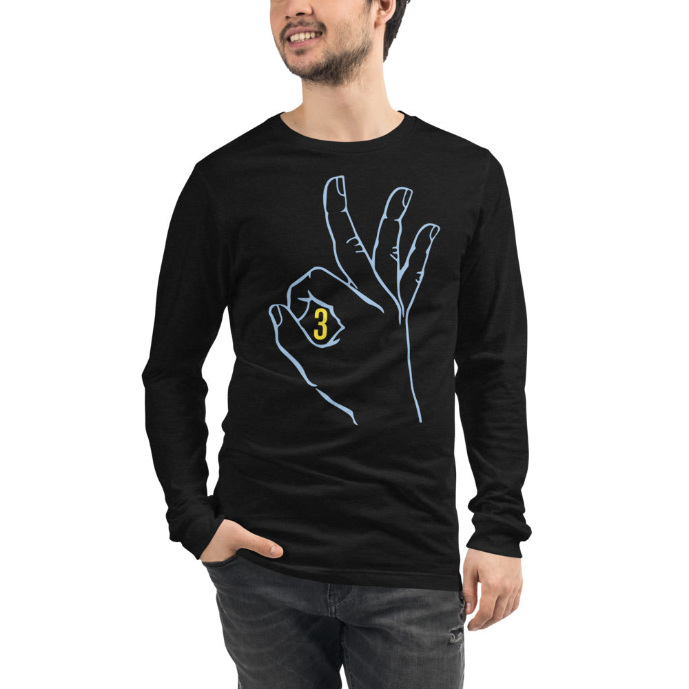 Yellow & Blue Unisex Long Sleeve Tee