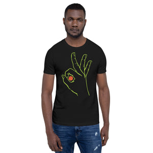 Lime Basketball: Black Short-Sleeve Unisex T-Shirt