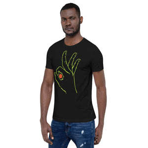 Lime Basketball: Black Short-Sleeve Unisex T-Shirt