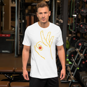 Gold Basketball: White Short-Sleeve Unisex T-Shirt