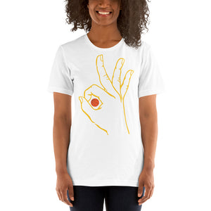 Gold Basketball: White Short-Sleeve Unisex T-Shirt