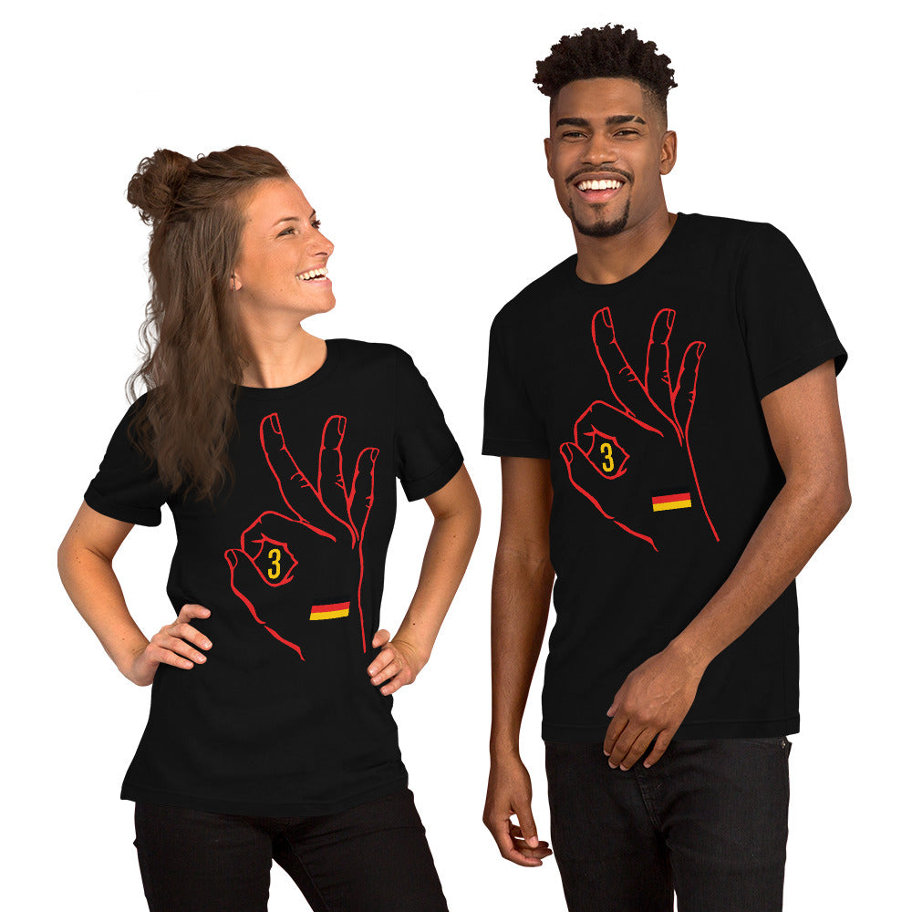 Germany Olympic: Black Short-Sleeve Unisex T-Shirt