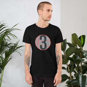 Grey & Black Three: Black Short-Sleeve Unisex T-Shirt