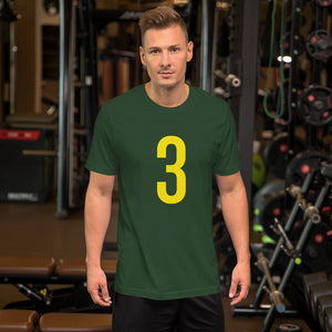 Yellow Three: Green Short-Sleeve Unisex T-Shirt