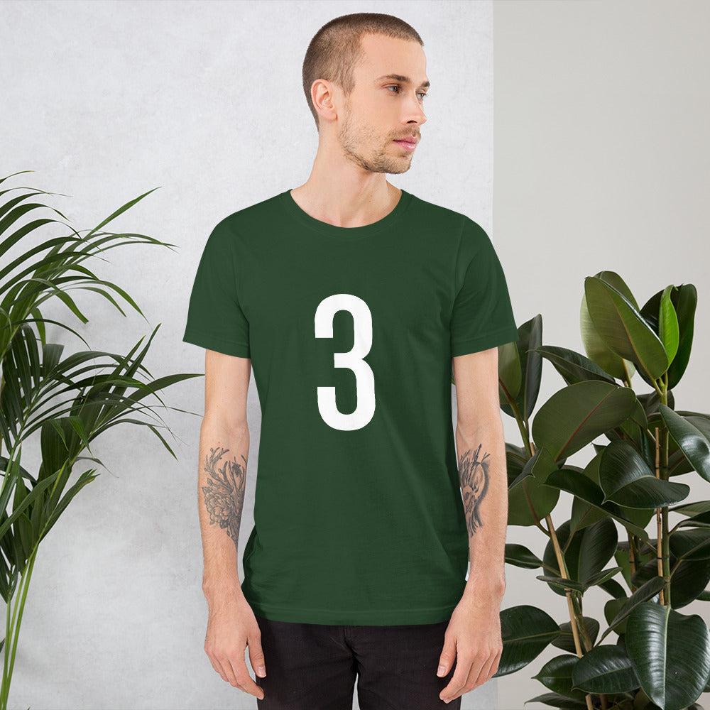 White Three: Green Short-Sleeve Unisex T-Shirt