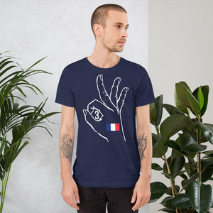 France Olympic: Navy Blue Short-Sleeve Unisex T-Shirt