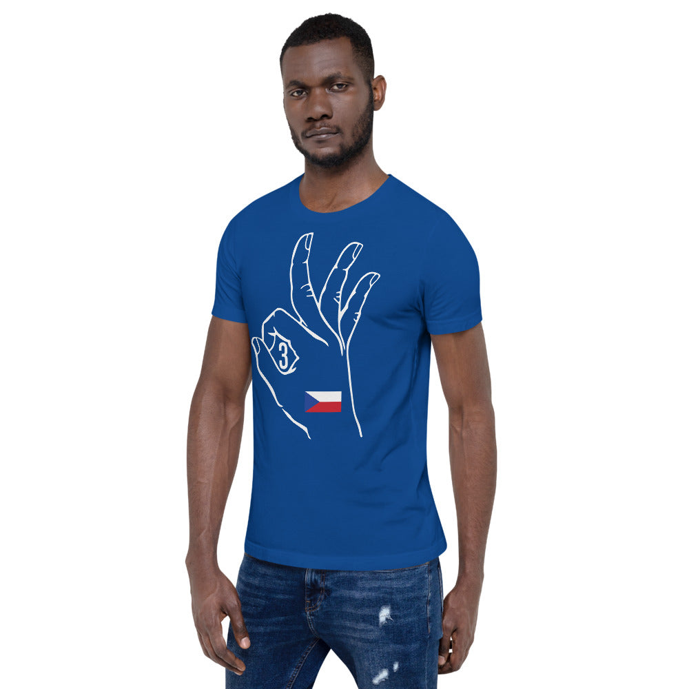 Czech Republic Olympic: Royal Blue Short-Sleeve Unisex T-Shirt