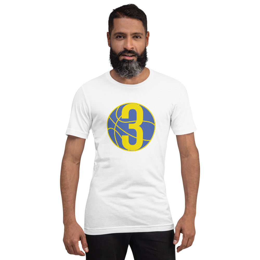 Royal Blue & Yellow: White Short-Sleeve Unisex T-Shirt