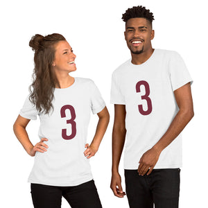 Maroon Three: White Short-Sleeve Unisex T-Shirt