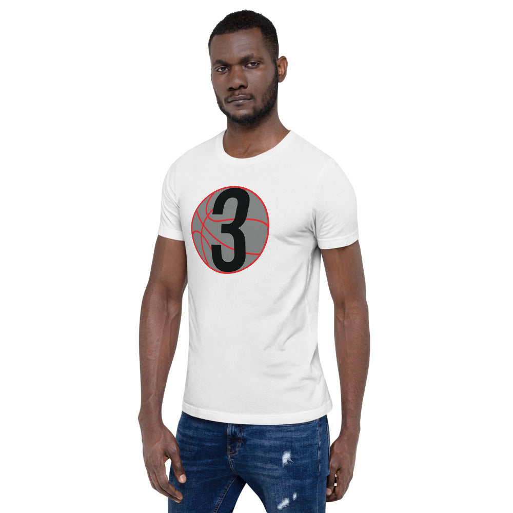 Grey & Black Three: Short-Sleeve Unisex T-Shirt