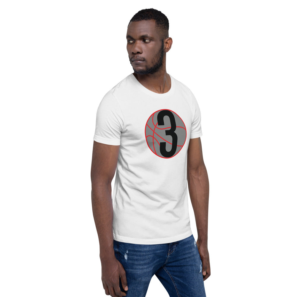 Grey & Black Three: Short-Sleeve Unisex T-Shirt